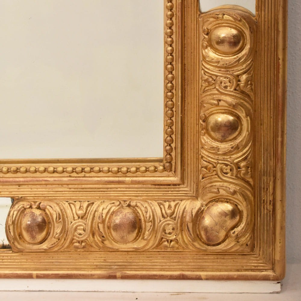 SPCP210 8a antiques gold leaf mirror louis philipp
